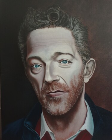 Vincent Cassel — Huile sur Toile par Pierre De Béarn